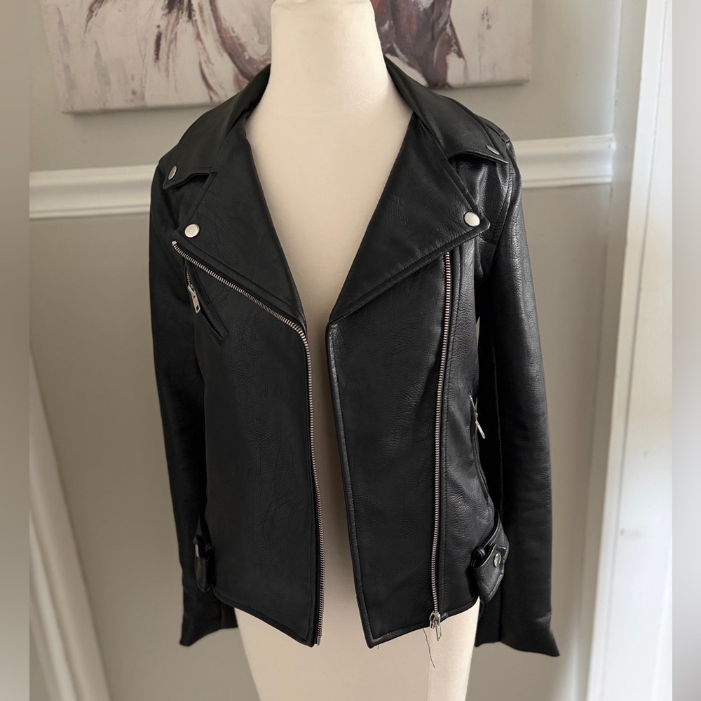 Romeo & Juliet Couture Black Leather Jacket - Picture 2 of 6